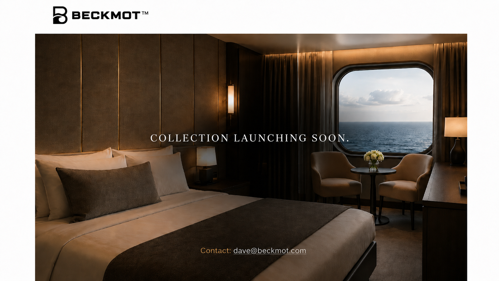 Beckmot — Marine Interior Films. IMO-rated decorative interior films for metal lamination. Collection launching soon. Contact dave@beckmot.com